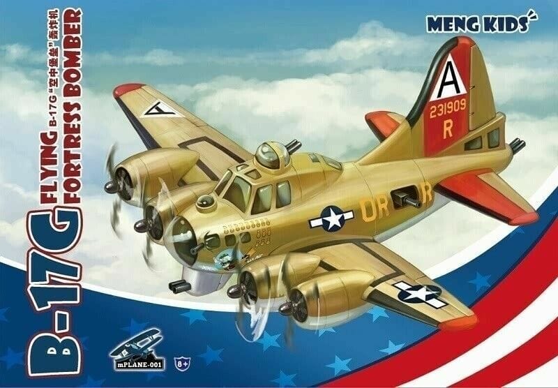 Meng B-17G Flying Fortress Bomber(Cartoon Model) Plastic Model Kit - Hobbytech Toys