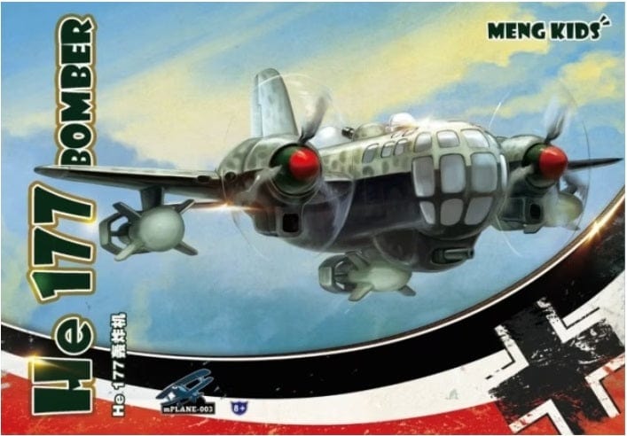 Meng He 177 Bomber(Cartoon Model) Plastic Model Kit - Hobbytech Toys