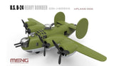 Meng U.S. B-24 Heavy Bomber (Cartoon Model) Plastic Model Kit - Hobbytech Toys