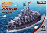 Meng Warship Builder Cleveland (Cartoon Model) Plastic Model Kit - Hobbytech Toys