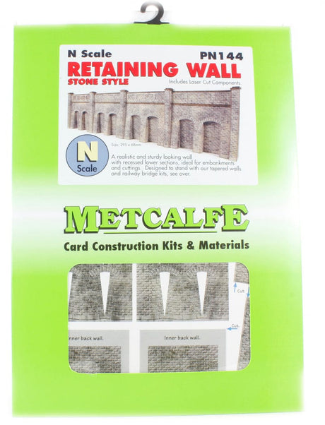 Metcalfe PN144 N Retaining Wall Stone Style Metcalfe TRAINS - N SCALE