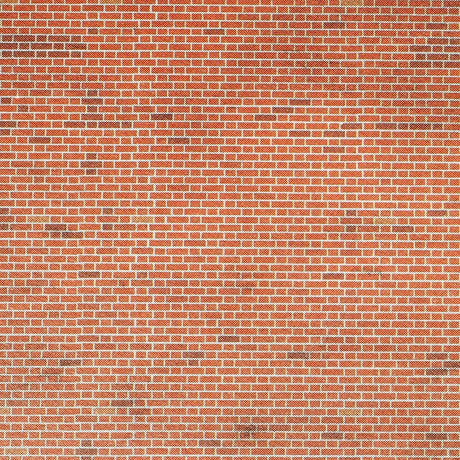 Metcalfe PN900 N Red Brick Sheets (8pcs) Metcalfe TRAINS - N SCALE