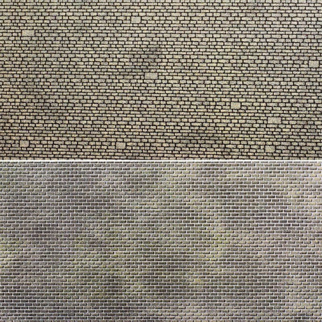Metcalfe PN902 N Mixed Stonework Sheets (8pcs) Metcalfe TRAINS - N SCALE
