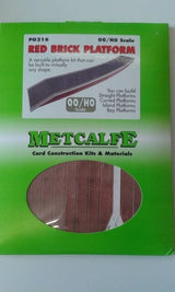 Metcalfe PO216 OO/HO Red Brick Platform Kit Metcalfe TRAINS - HO/OO SCALE