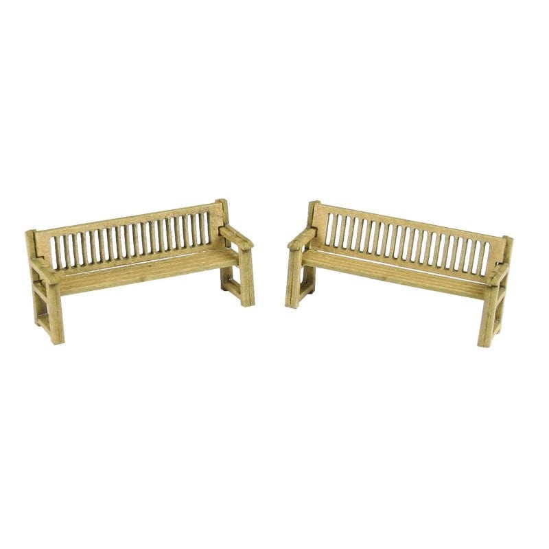 Metcalfe PO503 HO/OO Park Benches Metcalfe TRAINS - HO/OO SCALE