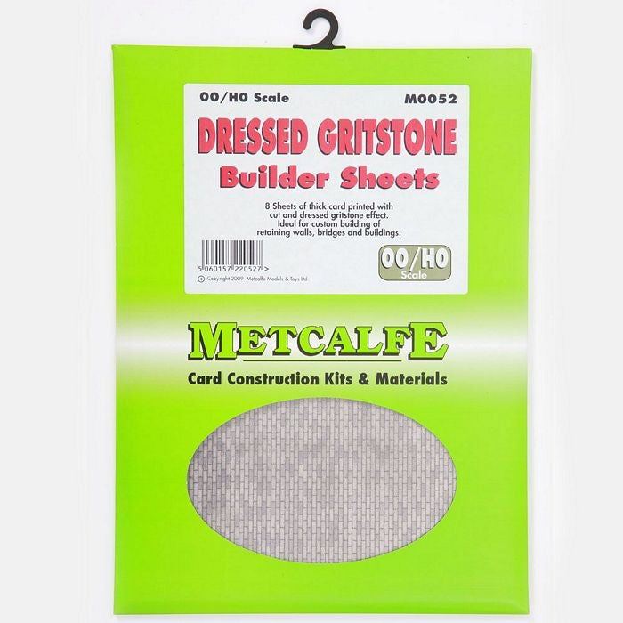 Metcalfe M0052 HO/OO Dressed Gritstone Sheets (8) Metcalfe TRAINS - HO/OO SCALE
