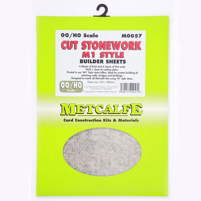 Metcalfe M0057 HO/OO Cut Stonework M1 Style Metcalfe TRAINS - HO/OO SCALE