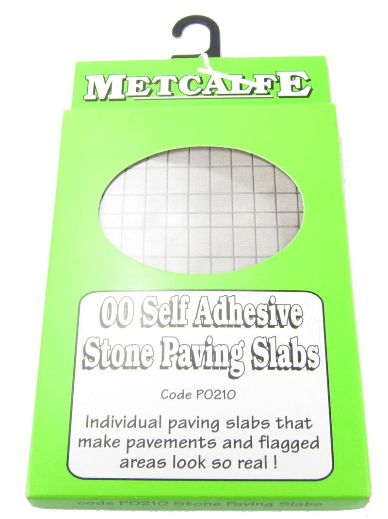 Metcalfe PO210 HO/OO Self Adhesive Paving Slabs Metcalfe TRAINS - HO/OO SCALE