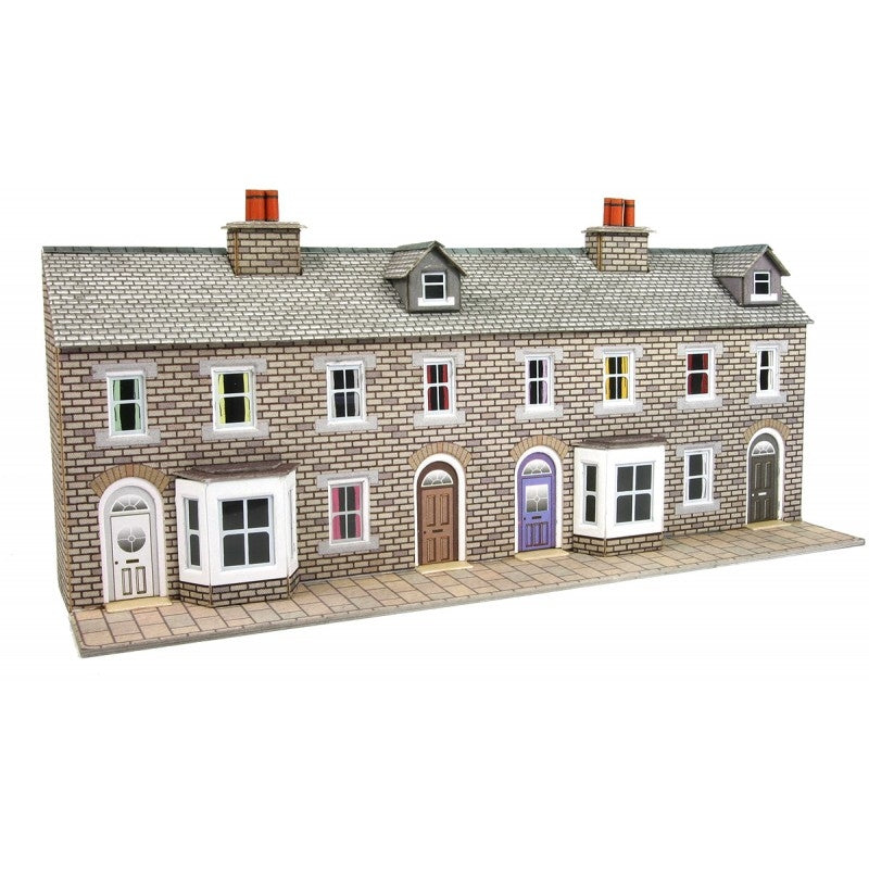 Metcalfe PN175 N Terraced House Fronts Stone Style Metcalfe TRAINS - N SCALE