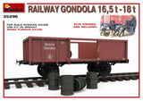 Miniart 1/35 Railway Gondola 16.5-18t Miniart PLASTIC MODELS