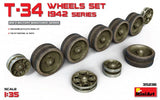 Miniart 35236 1/35 T-34 Wheels Set 1942 Series Plastic Model Kit Miniart PLASTIC MODELS