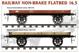 Miniart 39004 1/35 Railway Non-brake Flatbed 16.5t Plastic Model Kit Miniart PLASTIC MODELS