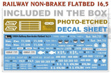 Miniart 39004 1/35 Railway Non-brake Flatbed 16.5t Plastic Model Kit Miniart PLASTIC MODELS
