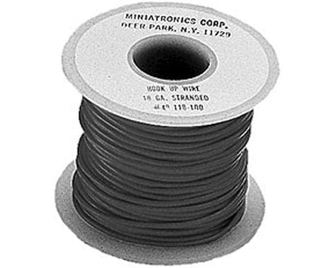 Miniatronics 18 Gauge Stranded Single Conductor Wire 30m - Black Miniatronics ELECTRIC ACCESSORIES