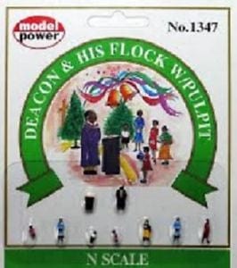 Model Power N Deacon W/Flock & Pulpit (9) Model Power TRAINS - N SCALE