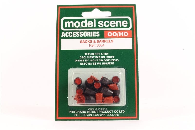Model Scene OO Sacks And Barrels Peco TRAINS - HO/OO SCALE