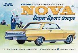 Moebius 1/25 1964 Chevy Nova Super Sport - Plastic Kit - Hobbytech Toys