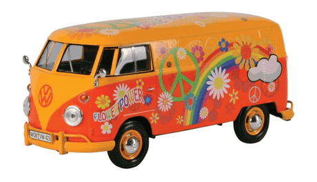 Motor Max 1/24 Volkswagen Type 2 Flower Power T1 Delivery Van - Assorted Colours Motor Max DIE-CAST MODELS