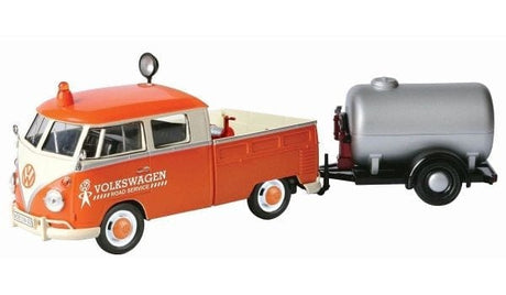Motor Max 1/24 Volkswagen Type 2 T1 Service Pickup W/ Oil Tanker Trailer - Assorted Colours Motor Max DIE-CAST MODELS
