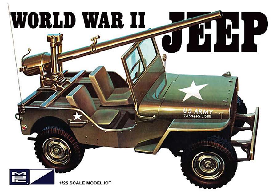 MPC 1/25 World War Ii Jeep Plastic Model Kit MPC PLASTIC MODELS