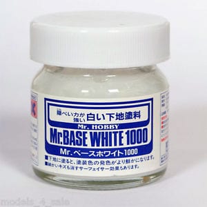 Mr Base White 1000 Mr Hobby PAINT, BRUSHES & SUPPLIES