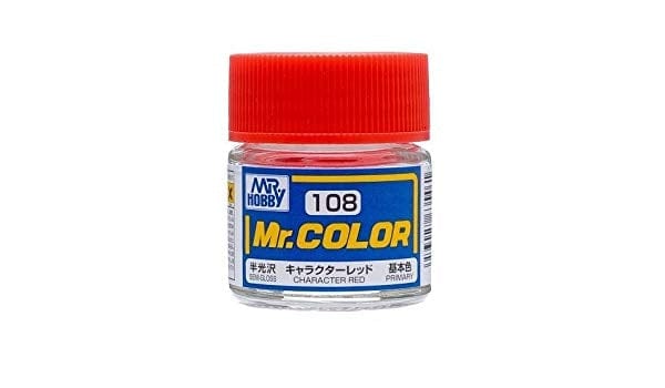 Mr Color 108 Semi Gloss Character Red 10ml Mr Hobby PAINT, BRUSHES & SUPPLIES