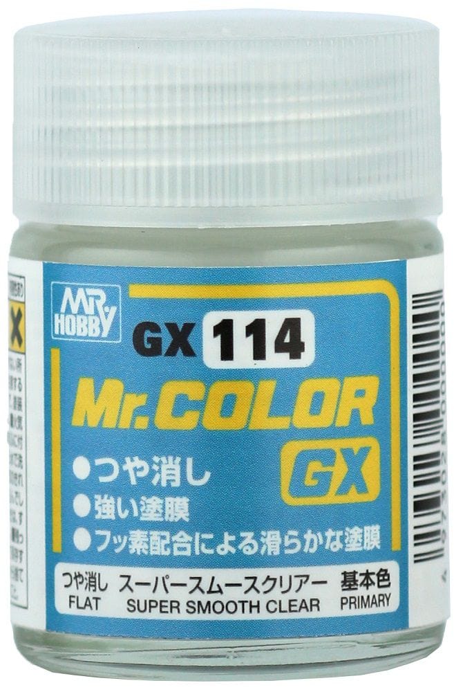 Mr Color 114 Super Smooth Clear Flat Mr Hobby PAINT, BRUSHES & SUPPLIES
