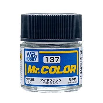 Mr Color 137 Flat Tire Black 10ml Mr Hobby PAINT, BRUSHES & SUPPLIES