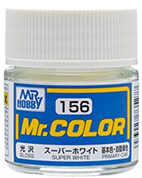 Mr Color 156 Gloss Super White 10ml Mr Hobby PAINT, BRUSHES & SUPPLIES