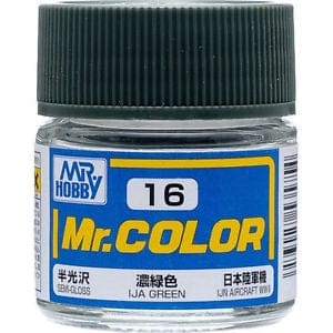 Mr Color 16 Semi Gloss Ija Green 10ml Mr Hobby PAINT, BRUSHES & SUPPLIES