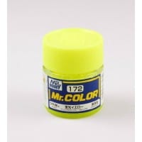 Mr Color 172 Semi Gloss Flourescent Yellow Acrylic 10ml Mr Hobby PAINT, BRUSHES & SUPPLIES