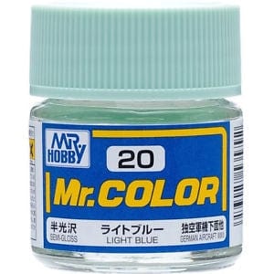 Mr Color 20 Semi Gloss Light Blue 10ml Mr Hobby PAINT, BRUSHES & SUPPLIES