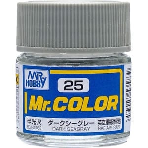 Mr Color 25 Semi Gloss Dark Sea Grey 10ml Mr Hobby PAINT, BRUSHES & SUPPLIES