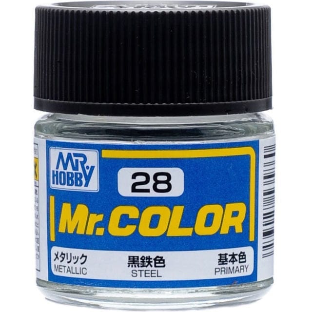 Mr Color 28 Metallic Steel 10ml Mr Hobby PAINT, BRUSHES & SUPPLIES