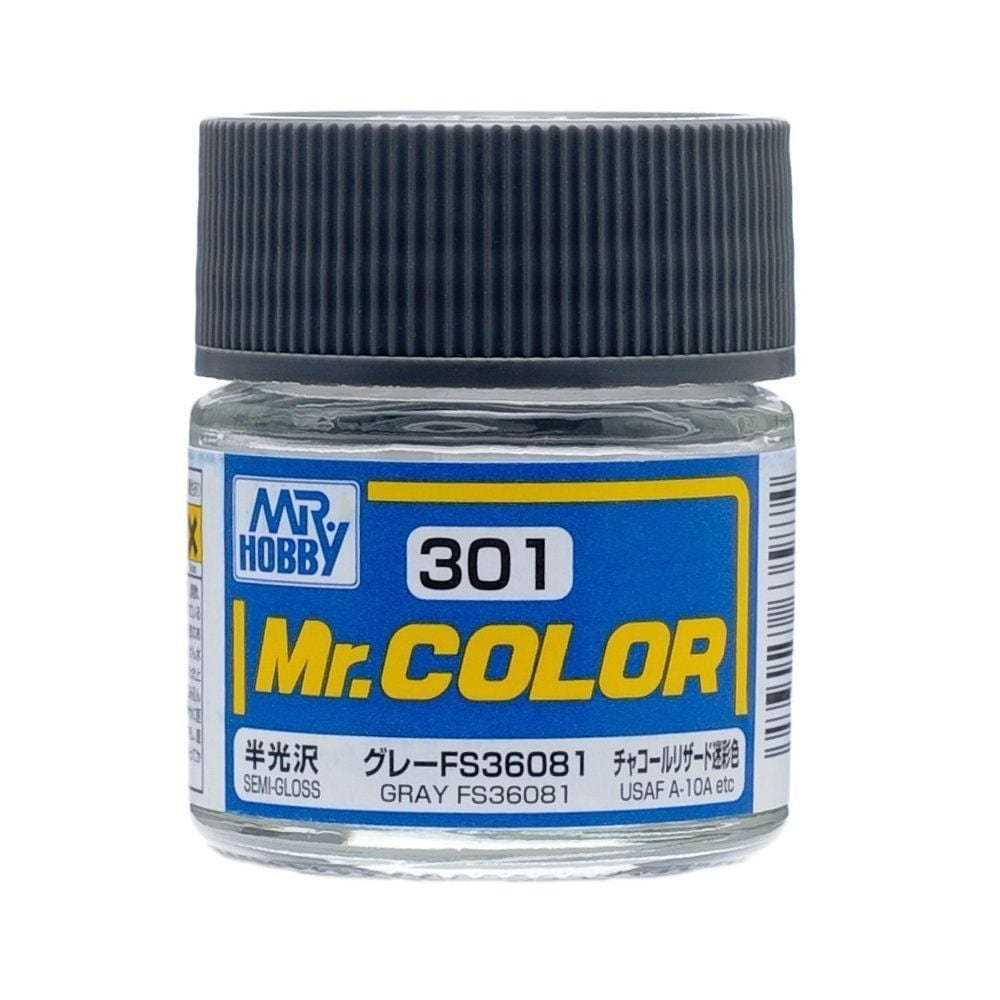 Mr Color 301 Semi Gloss Grey Fs36081 10ml Mr Hobby PAINT, BRUSHES & SUPPLIES