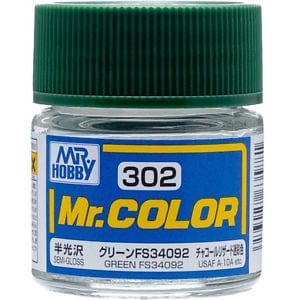 Mr Color 302 Semi Gloss Green Fs34092 10ml Mr Hobby PAINT, BRUSHES & SUPPLIES