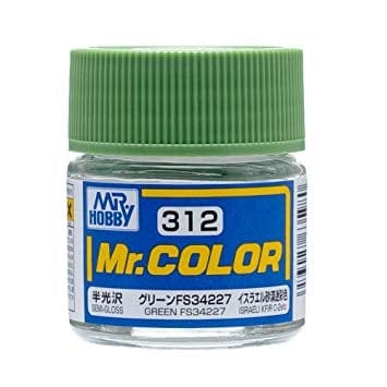 Mr Color 312 Semi Gloss Green Fs34227 10ml Mr Hobby PAINT, BRUSHES & SUPPLIES