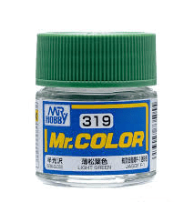 Mr Color 319 Semi Gloss Light Green 10ml Mr Hobby PAINT, BRUSHES & SUPPLIES