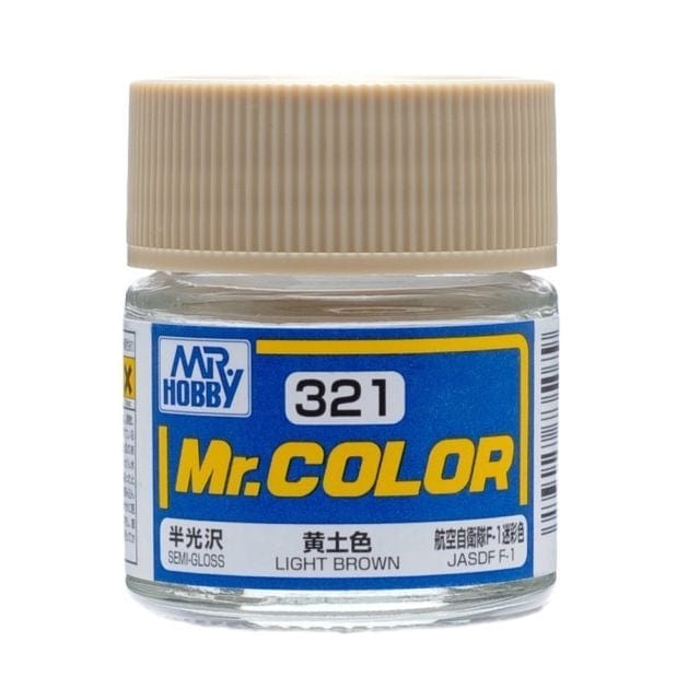 Mr Color 321 Semi Gloss Light Brown 10ml Mr Hobby PAINT, BRUSHES & SUPPLIES