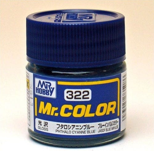 Mr Color 322 Gloss Phalocyanne Blue 10ml Mr Hobby PAINT, BRUSHES & SUPPLIES