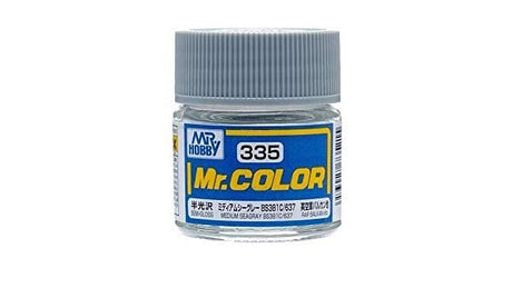 Mr Color 335 Semi Gloss Medium Sea Grey Bs381/C637 10ml Mr Hobby PAINT, BRUSHES & SUPPLIES