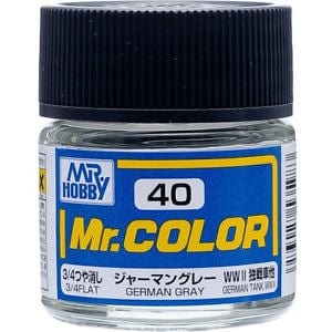 Mr Color 40 Flat German Grey 10ml Mr Hobby PAINT, BRUSHES & SUPPLIES