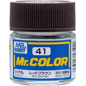 Mr Color 41 Flat Red Brown 10ml Mr Hobby PAINT, BRUSHES & SUPPLIES