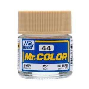Mr Color 44 Semi Gloss Tan 10ml Mr Hobby PAINT, BRUSHES & SUPPLIES