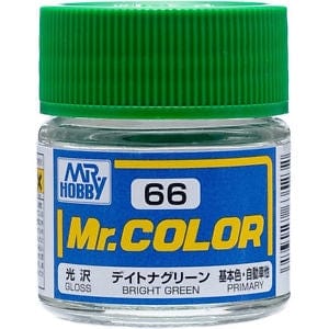 Mr Color 66 Gloss Bright Green 10ml Mr Hobby PAINT, BRUSHES & SUPPLIES