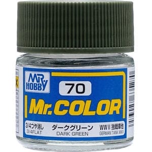 Mr Color 70 Flat Dark Green 10ml Mr Hobby PAINT, BRUSHES & SUPPLIES