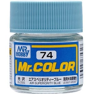 Mr Color 74 Gloss Air Superiority Blue 10ml Mr Hobby PAINT, BRUSHES & SUPPLIES