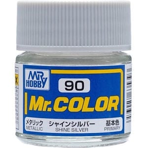 Mr Color 90 Metallic Shine Silver 10ml Mr Hobby PAINT, BRUSHES & SUPPLIES