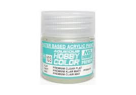 Mr Hobby Aqueous 103 Premium Clear Flat 10ml Mr Hobby PAINT, BRUSHES & SUPPLIES