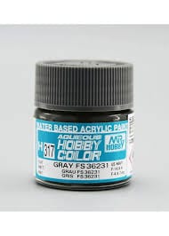 Mr Hobby Aqueous 317 Fs36231 Flat Grey 10ml Mr Hobby PAINT, BRUSHES & SUPPLIES